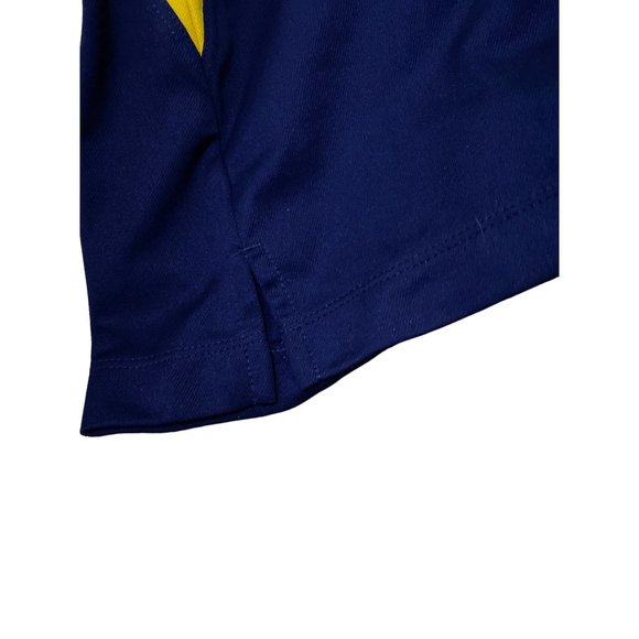 Sport Tek Polo Shirt Adult XL Yellow Navy Lightweight Rugby Golf Casual Mens - Picture 8 of 9